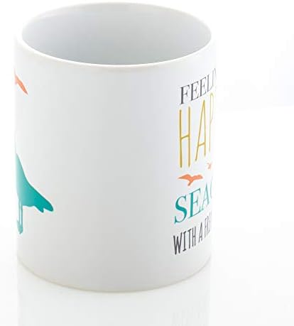 Elanze Създава Кафеена Чаша Happy Than A Seagull с керамично покритие French Fry Обем 11 грама
