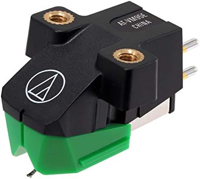 Касета за плеър Audio-Technica AT-VM95E с двоен Подвижен магнит Зелен цвят