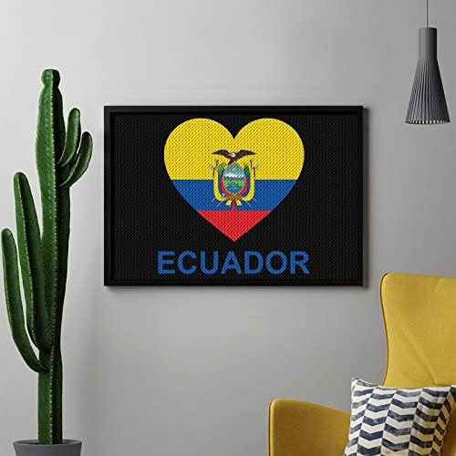 Любовта Еквадор Диамантена Живопис Комплекти 5D направи си САМ Пълна Тренировка Планински Кристал Изкуство Стенен Декор