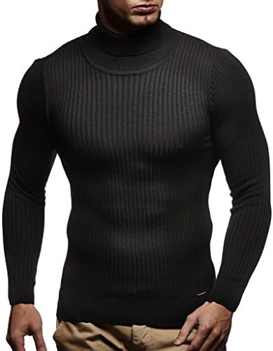 Мъжки пуловер с висока воротом На Nelson Slim Fit | Мъжки Поло с дълъг ръкав |Пуловер с висока воротом и дълъг ръкав