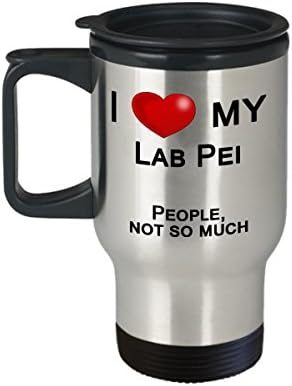 Лаборатория за чаша за шар пей - Аз обичам Лабораторную чаша, а не на Хората - Подаръци за лабрадори шар пей