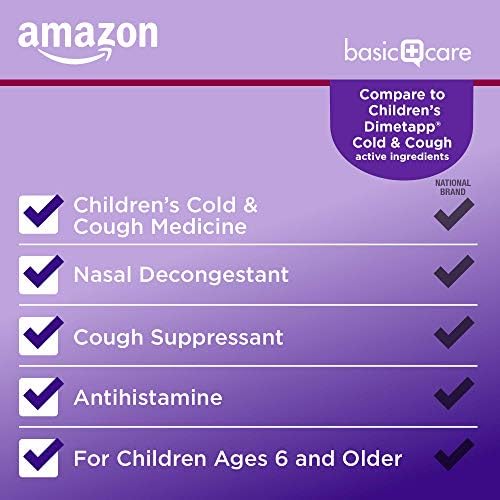 Детско лекарство срещу настинки и кашлица Basic Care с вкус на Червено Грозде, 8 грама