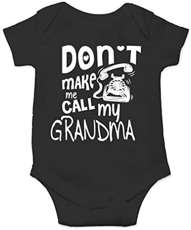 За Модата Не ме кара да се обадя на Баба си - Аз обичам Баба Си - Мило Цельнокроеное боди За Новородени