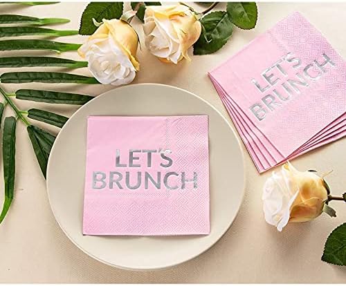 Аксесоари за късна закуска, Розови Хартиени салфетки (5 x 5, 50 опаковки)