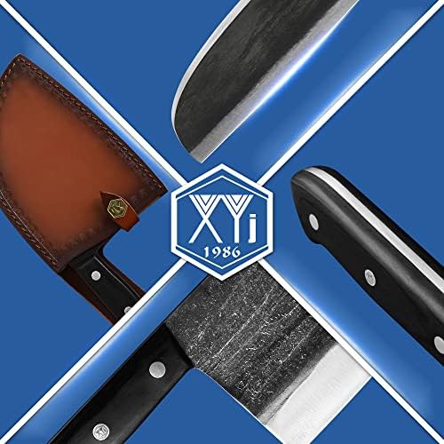 XYJ Походный Нож на Главния Готвач Full Tang, Сръбски Обвалочные Ножове, Чук От Неръждаема Стомана, с Кухненски Нож За Нарязване