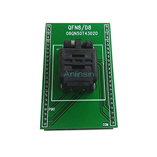 Anncus 1 бр. QFN8 WSON8 DFN8 MLF8 до DIP8 Програмист Адаптер Конектор Конвертор Тестове чип IC за 1.27 мм Стъпка 3X2 мм SPI Flash QFN-8