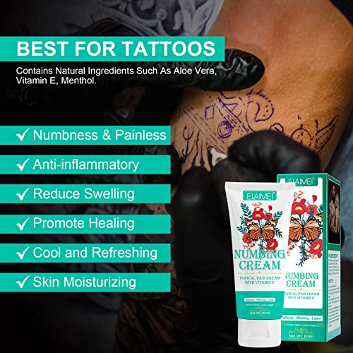 Крем за облекчаване на болката татуировка, преди да нанесете татуировки, държи 6-8 часа Крем за облекчаване на