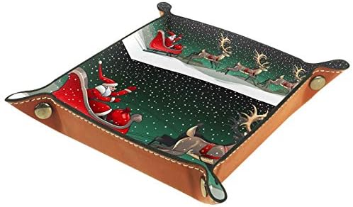 Товарни Дядо Коледа Шейна и Елени, Кутия За Съхранение на Куб Кошница Кофи за Боклук, Контейнери за Офис у Дома