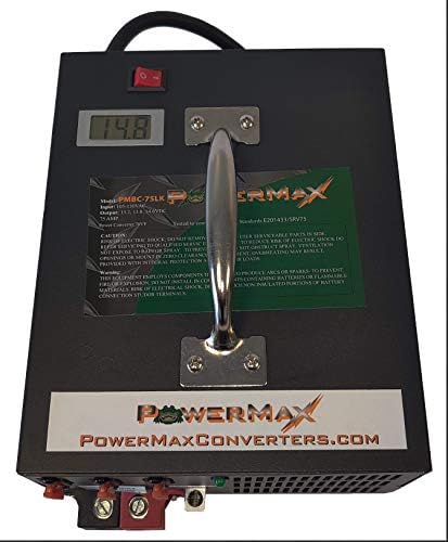 Зарядно устройство PowerMax PMBC на 100 Ампера На 12 В, с устройство за обслужване, Препрограмиране светкавица и Регулируем