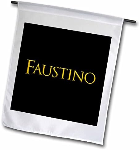 3дРоуз Фаустино Често срещано име за момче в Америка. Жълт в черен Талисман - Знамена (fl-362768-1)