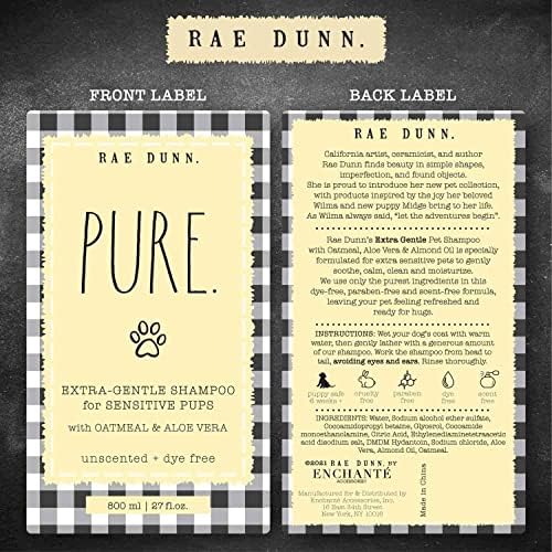 Rae Dunn 800 мл Relief: Шампоан за домашни любимци против сърбеж с овесени ядки и алое вера. Без мирис