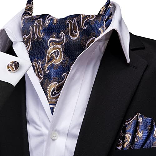 Мъжки вратовръзки Dubulle с Квадратна джоб и Запонками Ascot и Набор от Носа шалове