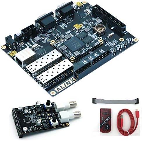 ALINX Марка XILINX A7 Такса за проектиране на FPGA Artix-7 XC7A100T Ethernet 2SFP RS232, VGA RS232 USB комплекти за оценка на Fpga (такса FPGA с модула DA)