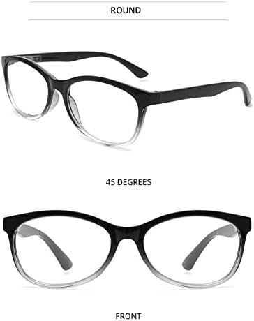 Очила за четене CLEVER BEAR One Power, Комплект от 3 теми, Четци точка с автоматично фокусиране, Кръгли Рамки за