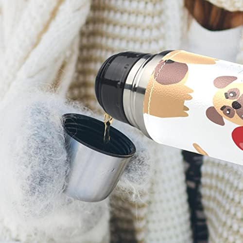 Кафеена Чаша, Термос, утайка от Пътна Чаша, Термос за Топли Напитки 500 мл, абстрактен балон във формата на куче с бесшовным