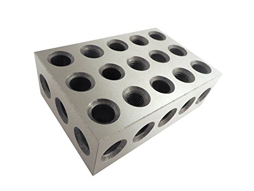 2-4-6 Блокове, съвместно работеща двойка (по 2 във всеки), от закалена стомана RC 55-62, с 23 дупки (2x4x6 инча)