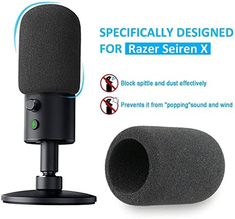 YOUSHARES Razer Seiren X Барабани с поролоновой стойка за микрофон с амортизатором за стрийминг микрофон Razer Seiren