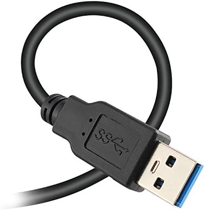Кабелен кабел PASOW USB 3.0 Type A от щепсела до штекеру 24/28AWG (10 Фута, черен)