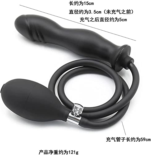 Силиконовата Расширяющаяся Надуваема Анален накрайник - Безопасна за тялото Медицинска Водоустойчив Секс играчка за мъже,