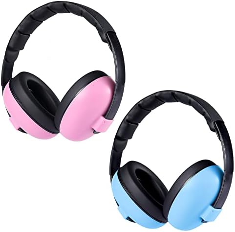 Rngeo 2 Опаковки на Детски слушалките с шумопотискане, слушалки за защита на ушите на бебето, антифони за защита