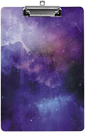 Таблет Space Galaxy Starry от акрилна пластмаса с низкопрофильным клип 12,5 X 8,5 инча, за офис, медицински сестри и студенти