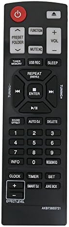 AKB73655721 Взаимозаменяеми дистанционно управление, Приложимо за LG Mini Hi-fi System CM8330 CM8430 CM8530 CM8430W CMS8530F