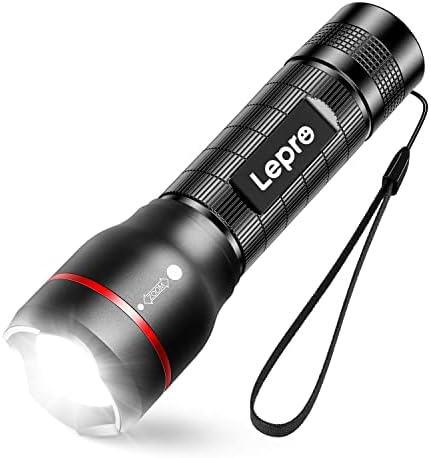 Led фенерче Lepro LE2000 с високо люменом, супер ярък, 5 режима на осветление, Мащабируема, водоустойчив, джобни