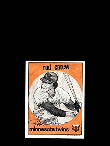 Род Кэрью PSA ДНК Coa Подписа 5x7 1983 г., Мастило автограф Син на О ' Коннелла - Снимки на MLB С автограф