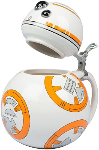 Една чаша STAR WARS BB-8 - са подбрани Керамични Открита Чаша с Купа Метални Панти капак - Подарък за Деня на бащите