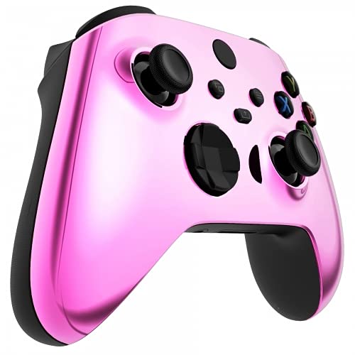 Потребителски безжичен контролер без промяна, съвместим с Xbox One X Уникален дизайн (с жак 3.5) (розово хром)