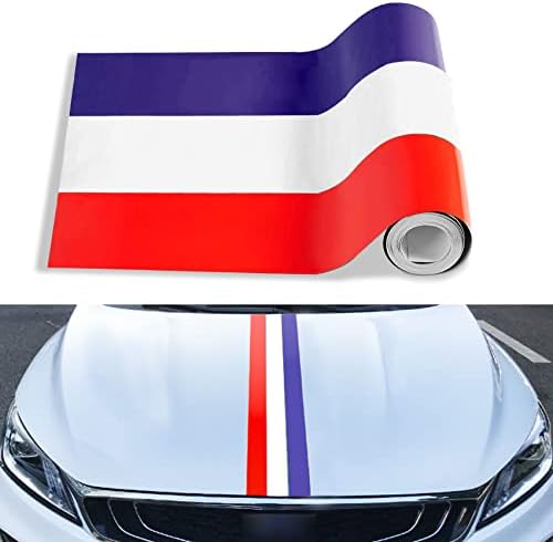 78 x5.9Стикер с изображение на флага на Франция в цветна ивица, Стикер с нов дизайн на стикер на Ивици, Водонепроницаемое украса