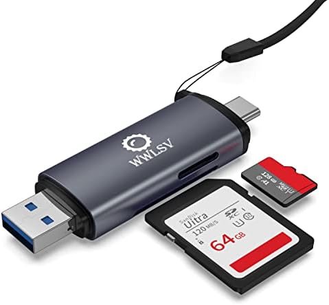 USB C Адаптер за четене на карти памет Micro SD USB2.0 за карти памет SD/Micro sd Адаптер за карти памет е microSDXC и SDHC, SD, SDXC, SDHC, SD-карти, Работи за устройства с Windows, Mac OS X, Android, OTG Адапт