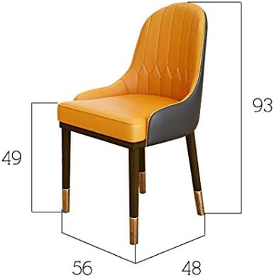 WJCCY Трапезария стол от масивно Дърво, Домашен стол С облегалка, Стол за грим, Тоалетка, Стол за ресторант (Цвят: B)