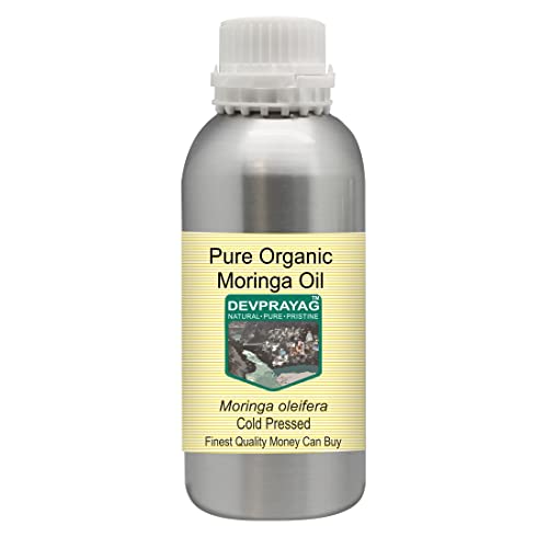 DEVPRAYAG Чисто органично масло от моринги (Moringa oleifera), студено пресовано 1250 мл (42 грама)