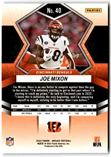 2022 Мозайка Панини #40 Търговска картичка Джо Миксона в Синсинати Bengals футбол NFL