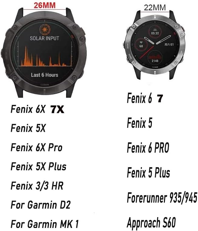 DJDLFA Нов 22/26 мм и каишка за смарт часовници на Garmin Fenix 7 7X6 6X Pro 5 5X Plus 3HR, кожа + силикон гривна Fast Easyfit,