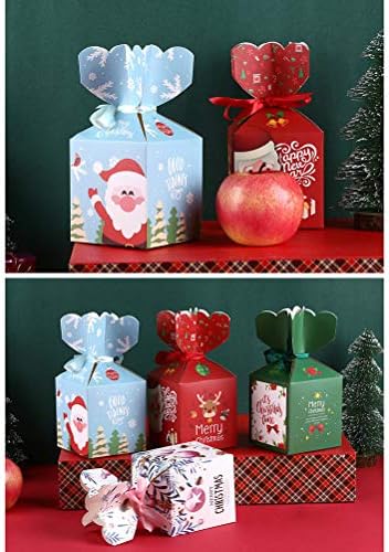 ABOOFAN 20 бр. Креативна Подарък Чанта на Коледна Тематика, Подарък Чанта, Чанта за съхранение на Ябълки, една Кутия шоколадови Бонбони с Модел за партита - на Английски (