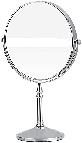 LIANXIAO - 8-инчови Друго огледало за грим с двустранно увеличаване на обикновен въртящ се на 360 градуса мед козметични
