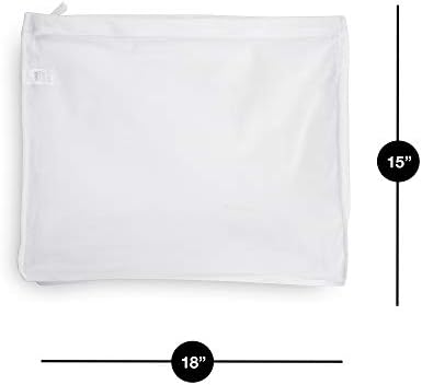 Чанта за пране Деликатеси с цип Smart Design - Комплект от 2 - те безопасни перални и сушилни машини - Мрежест