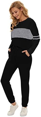 Дамски дрехи Fengbay от две части, Пуловер с кръгло деколте и дълъг ръкав, Потници и Панталони, Спортни Костюми, Комплект
