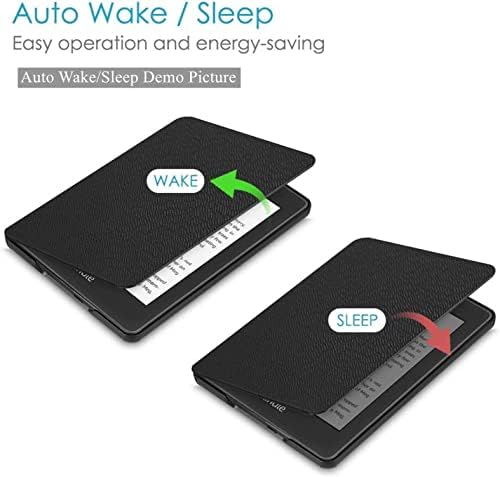 за 6 Kindle (8-то поколение, г. на издаване) - Лек текстилен калъф (образец № SY69JL) с автоматична функция за събуждане
