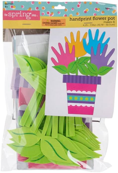 Playside Creations, Отпечатък на ръцете си Саксия Пяна САМ Занаятите Kit за деца Прави 6 5577101 саксия