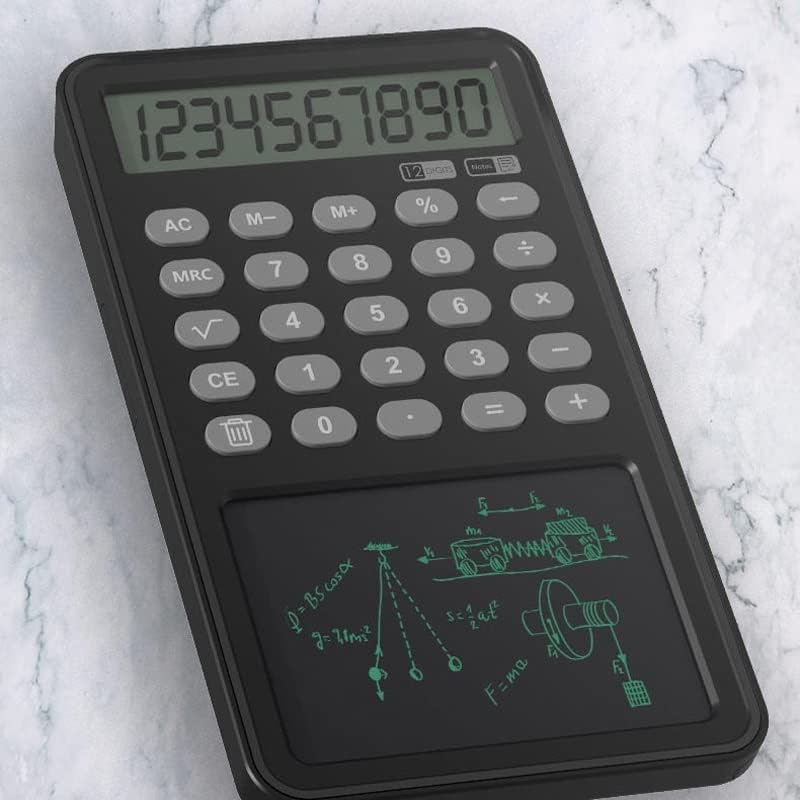 XWWDP Многофункционален Калкулатор за дейност, офис, Преносим LCD таблет за въвеждане на ръкописен текст, финансов калкулатор с 12-фигурални дисплей (Цвят: A, размер: One Siz