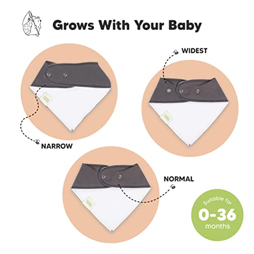 KeaBabies 8 опаковки Слюнявчиков от органични бебешки кърпи и 8 опаковки на детски нагрудников за момчета, Момичета - Стилни