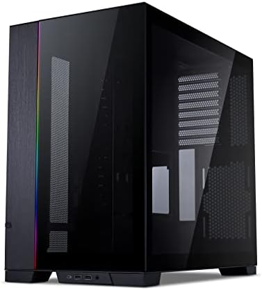Lian Li Li PC-O11 EVO Dynamic Черен корпус за компютърни игри ATX Full Tower - O11DEX & Galahad AIO 360 RGB UNI Фен SL120 Edition
