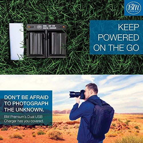 BM Premium 2 комплекта батерии EN-EL15B и двойно зарядно устройство за цифровите фотоапарати на Nikon Z6, Z7, D780, D850,