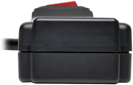 Мрежов филтър Трип Lite на 6 контакти Power Strip 6 фута Кабел 990 Джоулей Dual USB зареждане и ЗАСТРАХОВКА (TLP606USBB)