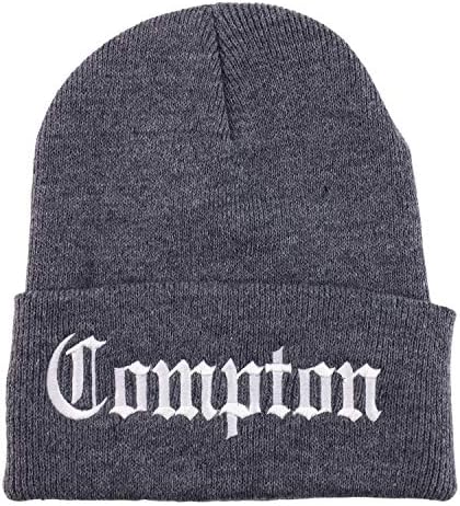 Модерна Шапка с дълги Маншети, Бродирани Староанглийским шрифт Магазин за дрехи Compton