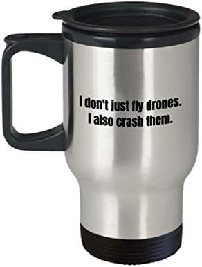 Забавна Чаша за пътуване с Дроном - Подаръци за Квадрокоптеров - Подарък за беспилотника - Забавен подарък за Дрона