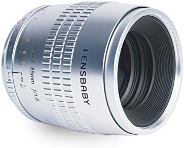 Lensbaby Velvet 85 за Canon EF (сребрист)